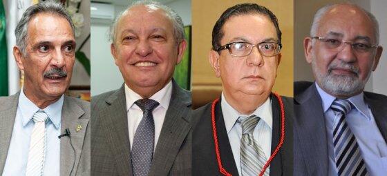 Da esquerda para a direita: Carlos Alberto, Luiz Ferreira, Sebastião Moraes e Juvenal Pereira