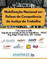 Advogados participam de ato em defesa da competência da Justiça do Trabalho