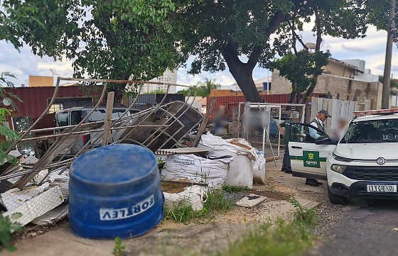 Construtora é interditada e proprietário é conduzido por furto de energia